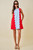 "Sawyer" Mini Dress (Blue/Red) 