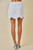 "Lottie" Scalloped Embroidered Skirt (White)