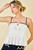 "Nadia" Pleated Top (Off White)