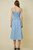 "Charlie" Striped Midi Dress (Light Blue/Navy)