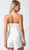 "Louise" Denim Belted Romper (White)