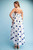"Kennedy" Polka Dot Midi Dress (Navy)