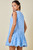 "Angie" Polka Dot Dress (Powder Blue)