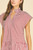 "Kris" Striped Dress (Maroon/White)