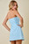 "Morgan" Polka Dot Dress (Light Blue)