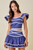 "Jones" Two Piece Set (Navy/White)