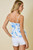 "Caro" Floral Top (Blue Mix)