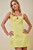 "Jackie" Embroidered Dress (Lemon)