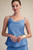 "Jojo" Satin Tank Top (Blue)