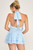 "Vivi" Halter Mini Dress (Blue)