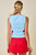 "Flower Power" Top (Blue/Red)