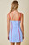 "Anna" Flower Strap Dress (Red/Blue)