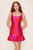 "Oliver" Jacquard Dress (Pink/Orange)