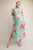 "Bonnie" Floral Dress (Lime)