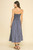 "Zara" Striped Midi Dress (Navy/White)