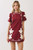 "Ivey" Mini Dress (Maroon)