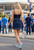 "Kara" Mini Dress (Navy/Powder Blue)