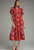 "Darby" Midi Dress (Maroon/Pink)