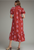 "Darby" Midi Dress (Maroon/Pink)