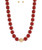 Chunky Red Bead Necklace