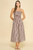 "Frankie" Striped Dress (Maroon/Cream)
