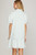 "Paula" Striped Embroidered Dress (Blue Mix)