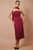 "Hayley" Polka Dot Dress (Maroon)