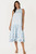 "Layne" Eyelet Poplin Dress (Blue)