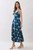 "Shirley" Block Print Midi Dress (Navy Mix)