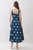 "Shirley" Block Print Midi Dress (Navy Mix)