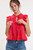 "Nicole" Ruffled Top (Red)
