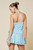 "Alden" Polka Dot Dress (Blue/Navy)