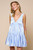 "Toni" Satin Dress (Powder Blue)