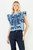 "Lanie" Embroidered Top (Blue/Navy)