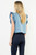 "Lanie" Embroidered Top (Blue/Navy)