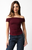 "Melissa" Off The Shoulder Top (Dark Burgundy)