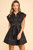 "Brandy" Shirt Dress (Black)