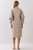 "Kate" Midi Dress (Brown Stripes)
