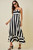 "Sammy" Striped Dress (Black/Ivory)