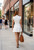 "Lolo" Zip Up Mini Dress (White)