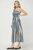 "Tate" Striped Midi Dress (Navy Mix)