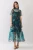 "Callie" Organza Dress (Green Mix)