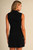 "Sophia" Asymmetric Hem Sweater Set (Black)