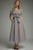 "Lora" Striped Midi Dress (Blue/Brown)