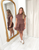 "Blaine" Sweater Dress (Brown) 