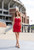 "Charlie" Denim Dress (Red)