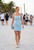 "Hazel" Mini Dress (Baby Blue)