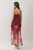 "Reagan" Polka Dot Organza Dress (Burgundy)