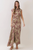 "Margie" Zebra Dress (Green/Maroon)
