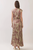 "Margie" Zebra Dress (Green/Maroon)